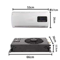 Système de climatisation de stationnement 24V pour camions, économe en énergie, avec compresseur split 12V R-134A et ventilateur silencieux pour caravanes, bus et véhicules