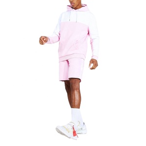 Ensemble de deux pièces de Fitness en Polyester pour hommes, Spandex, vêtements de Sport, de haute qualité, court d'entraînement, - Product Image 1