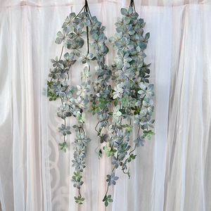 Mur végétal artificiel Queyiyi, plante suspendue en plastique, décoration de plafond pour mariage, fleurs vertes, décoration intérieure pour la maison - Product Image 3