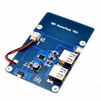 Placa de Expansión de Batería de Litio, Fuente de Alimentación sin Batería de Litio para Raspberry Pi 3,2 Modelo B,1 Modelo B+ Banana Pi