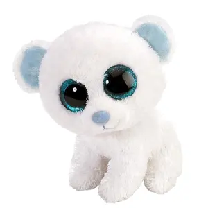 定制可爱毛绒白色毛绒玩具大眼睛泰迪熊