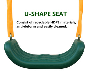 ชุดชิงช้าพร้อมชิงช้า1ชิ้น,ชุดชิงช้า1ที่นั่งแบบเข็มขัดอุปกรณ์เสริมสำหรับเล่นขาตั้งโลหะกันสนิมทนทานสำหรับสนามหลังบ้านกลางแจ้ง - Product Image 5