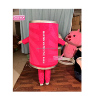 Kostum Maskot Botol Minuman Iklan Buatan Tangan Berkualitas Tinggi, Kustom, untuk Dewasa Unisex