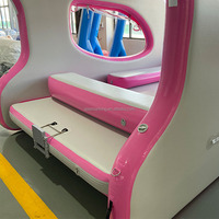 Yacht gonflable de luxe, couleur rose ou personnalisé, avec siège et moteur, pour fête sur l'eau, lac, rivière, bord de mer