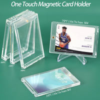 Porte-cartes magnétique One Touch SUNSHING en acrylique, étui pour cartes à collectionner, protège-cartes de sport, support d'affichage pour cartes Pokémon et de football