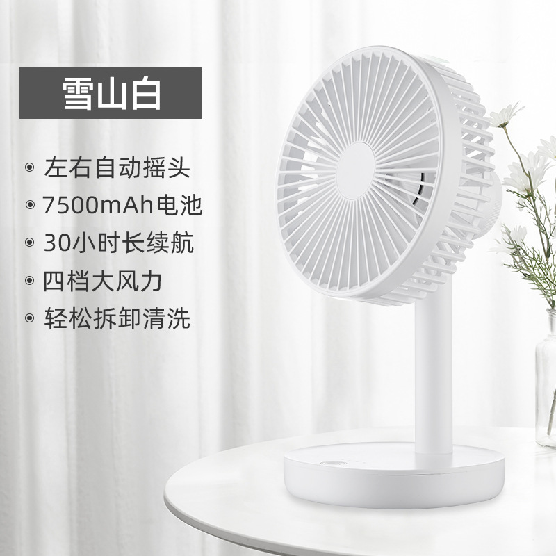 7500 mAh white oscillating headphone