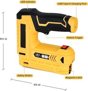 <span class=keywords><strong>Agrafeuse</strong></span> électrique 2 en 1 <span class=keywords><strong>Agrafeuse</strong></span> électrique légère Brad Cloueuse/<span class=keywords><strong>Agrafeuse</strong></span> 3.7V <span class=keywords><strong>Agrafeuse</strong></span> sans fil avec câble de chargeur USB - Product Image 6