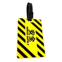 Etiquetas de Equipaje de PVC de Lujo Coloridas con Diseños Personalizables, Patrón de Letras, Logotipo, Modernas, Duraderas, para Regalo
