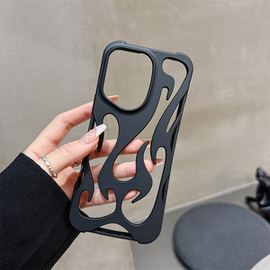 Nueva tendencia Frosted Hollow Flame Modeling Protección a prueba de golpes Funda para teléfono móvil para IPhones 15 Pro Max 16 15 14 13 12 <span class=keywords><strong>11</strong></span> - Product Image 5