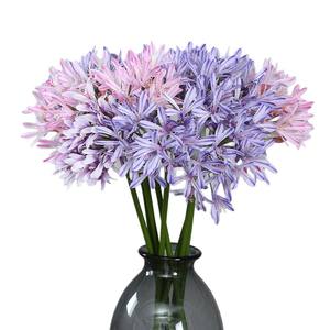 Tallo de Flor de Lirio del Nilo Artificial, Tallo Largo de Agapanthus, Decoración para el Hogar, Flor Artificial Realista de Agapanthus para Manualidades <span class=keywords><strong>y</strong></span> Bodas - Product Image 5