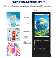 Pantalla Digital Impermeable para Exteriores, Kiosco con Pantalla Táctil Personalizada, Reproductor de Publicidad LCD 4G para Tiendas Minoristas