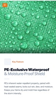Bâche en PE imperméable, bâche de protection robuste pour la construction, matériau de construction pour toiture, protection contre la pluie en extérieur