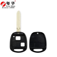 Clés vierges de voiture à 2 boutons avec capteurs, lame non taillée personnalisée, clés vierges de moto pour Toyota Camry Rav4 Corolla Prado Yaris Tarago Cruiser