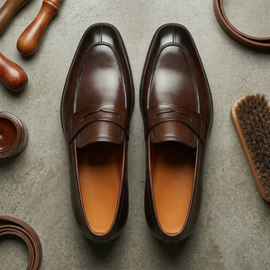 Mocassini Casual da Uomo in Pelle di Vitello Impermeabili Slip-<span class=keywords><strong>On</strong></span> <span class=keywords><strong>Scarpe</strong></span> Eleganti di Alta Qualità Vendita Online all'Ingrosso - Product Image 3