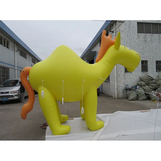 Ballon à hélium à personnages de flotteur géant, personnalisé, en forme de chameau avec lumière LED, offre spéciale