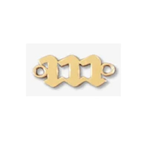 Conector de abalorios de joyería no tóxico de doble agujero, acero inoxidable <span class=keywords><strong>000</strong></span> ~ 999, colgante de número árabe deportivo de la suerte para la fabricación de joyas - Product Image 5