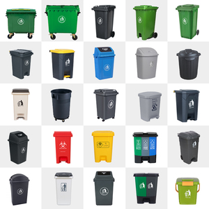 60 Litre Plastic Trash Cans Large Kitchen Waste <strong>Bin</strong> <strong>with</strong> Swing Top <strong>Lid</strong> for Kitchen Use Rubbish <strong>Bin</strong> - Product Image 1
