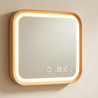 Miroir intelligent LED tactile étanche Shunhua Glass, forme personnalisée, éclairage à intensité variable, pour la rénovation de salle de bain résidentielle