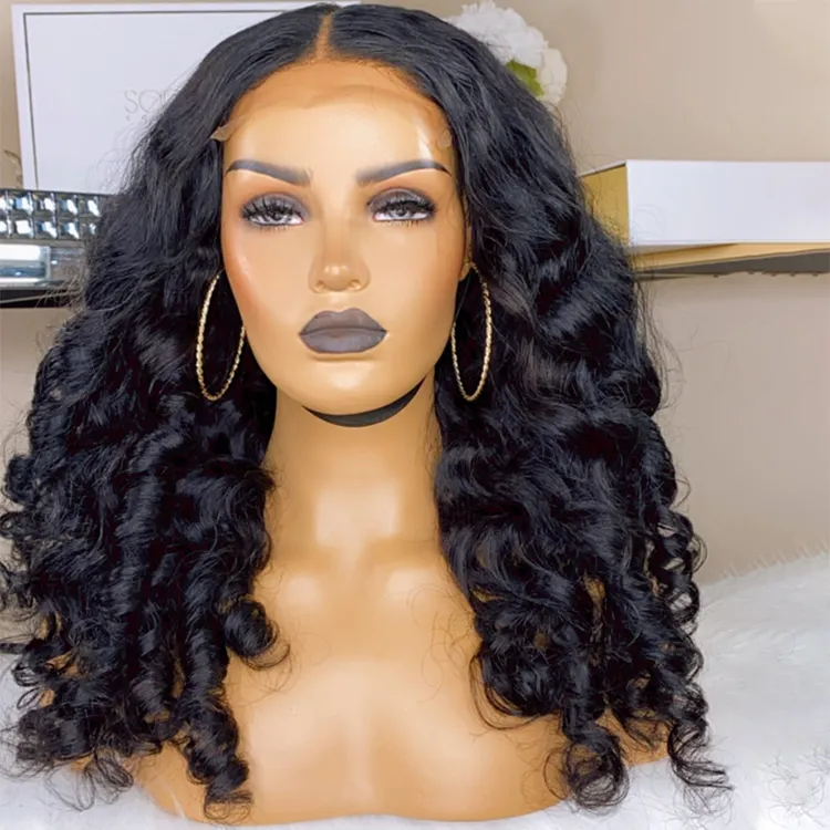 Hd Customized Wig 26 Inch Frontal Wig Human Hair 100 % Wet And Wavy Lace Front Wig