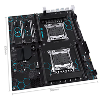 Kit de carte mère MACHINIST X99 MD8 double processeur LGA2011 3 DDR4 8 emplacements 256 Go de RAM chipset C612 serveur