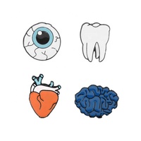 Articles populaires Couleur Émail Type Personnalisé Drôle En Métal Décoratif Organe Insigne