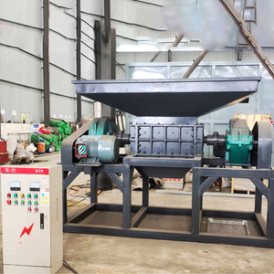 Tự động trục đơn Shredder máy cho nhựa cao su nylon lưới đánh cá chất thải lốp xe kim loại tái chế ống làm máy - Product Image 4