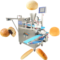 Machine à pain grillé à prix abordable, machine à former des pains à burger avec moteur, ligne de production automatique à grande vitesse, capacité de 10 à 3600 pièces/heure