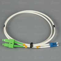 Kabel Patch Fiber Multimode Duplex OM3 LC-LC 50/125 Aqua 2.0mm/3.0mm 2-Core untuk Jaringan Pusat Data FTTH
