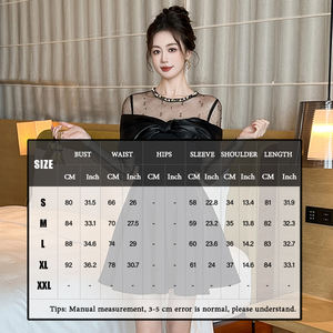 ZYHT 21405 toptan seksi moda bayanlar siyah prenses uzun kollu kokteyl doğum günü zarif kısa <span class=keywords><strong>Mini</strong></span> parti elbiseler kadınlar için - Product Image 5