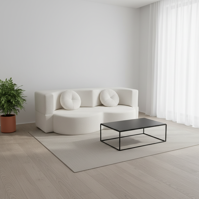 CE Certified Modular Sectional Corduroy Sofa Bed Eco-Friendly Durable Modern Design for Apartment Villa School Living Room Use