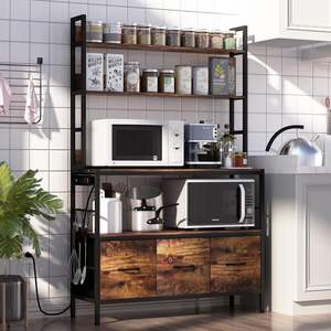 Support pour <span class=keywords><strong>four</strong></span> à <span class=keywords><strong>micro</strong></span>-ondes industriel, organisateur de cuisine, étagère autoportante, étagère pour boulanger - Product Image 1