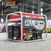 Groupe électrogène à essence ZUJI 7800e, démarrage électrique, puissance de sortie 3,4-10 kW, certifié ISO9001, réservoir de carburant 15L, vente en gros usine