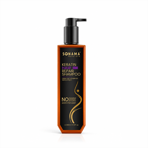 Sonama Naturals Keratin Damage Repair <b>Shampoo</b> | Repairs Damaged Hair | Strengthens & Smoothens | Reduces Frizz & Breakage | - Product Image 1