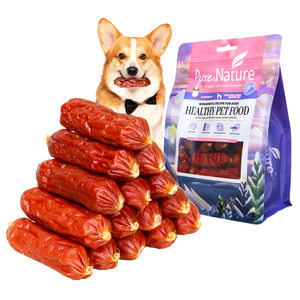 Friandises à mâcher pour chiens en forme de dattes, à base de poulet, canard, bœuf et protéines végétales BSCI - Friandises dentaires naturelles riches en protéines et faibles en matières grasses - Product Image 1