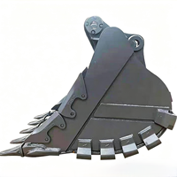Bucket Batu Excavator untuk Mini Excavator Custom OEM ODM, Kekuatan Tinggi, Tahan Aus, Bucket Penggali, Aksesoris Backhoe