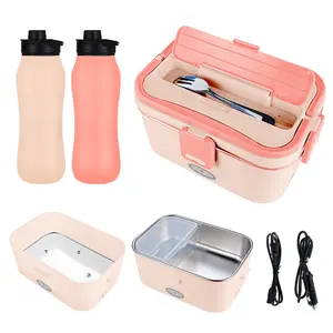 Electric Lunch Box 60W 1.8L 110V 220V 12V 24V Double Wall Stainless Steel Vacuum Bottle Set