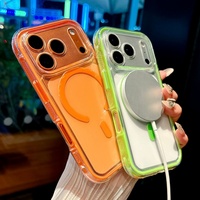 Coque de téléphone transparente antichoc 2-en-1 en TPU de haute qualité avec chargement magnétique pour iPhone 17 16 15 14 Pro Max 13