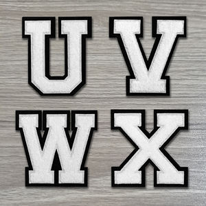 Meilleure vente : <span class=keywords><strong>Patch</strong></span> en chenille avec lettres grecques, à coudre ou à repasser, alphabet A-Z, <span class=keywords><strong>broderie</strong></span> en chenille pour vêtements - Product Image 6