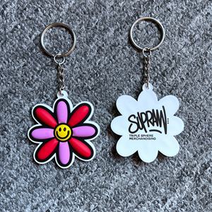 Porte-clés en silicone personnalisé avec logo, sublimation 2D 3D, plastique coloré, promotion, caoutchouc souple PVC - Product Image 3