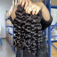 Extensions de cheveux naturels bruts 100% humains, livraison US, texture Kinky Straight, cuticules alignées, bouclés indiens birmans, ondulés naturels cambodgiens