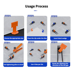 Tile Leveling System Complete <b>Kit</b> Tile Spacers Clips Wedges Plier for DIY & Pro <b>Tiling</b> Flooring Wall Installation Tools - Product Image 4