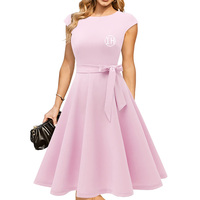 Fabrik Frauen Cocktail A-Linie Kleider Mode Cap Sleeve Bowknot Blank Kleid Elegante Abschluss feier Prom Kleider