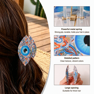 Nuovo Arrivo 2026: Fermaglio per Capelli Grande Elegante Blu Occhi di Gatto di Alta Qualità, Prezzo di Fabbrica, per Donna - Vendita all'Ingrosso - Product Image 3