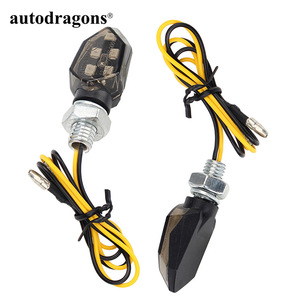 Luz Intermitente LED para Motocicleta, 6 LED 2835SMD, Lámpara Brillante Universal para Motocicleta, Luz Intermitente LED Ámbar - Product Image 2