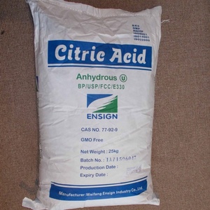 Produttore Cinese di Acido Citrico, Vendita all'Ingrosso di Acido Citrico Monoidrato, Acido Citrico Anidro <span class=keywords><strong>BP</strong></span>/USP/FCC/E330 - Product Image 1