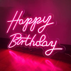 Enseigne au néon joyeux <span class=keywords><strong>anniversaire</strong></span> Oh bébé enseigne au néon lumière LED personnalisation Festival décoration personnalisation nouveau Style enseignes au néon - Product Image 5