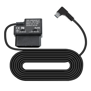 Adaptador de Corriente OBD para Cámara de Coche con Activación por Radar de Microondas, Kit de Cableado Fijo para Estacionamiento 24H, Cable de Alimentación con Corte de Bajo Voltaje de 12V 24V a 5V 3A - Product Image 1