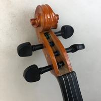 Violon d'étudiant professionnel fait main en bois massif avec finition flamme tigre, en vente