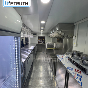 รถขายอาหารเคลื่อนที่สแตนเลสคุณภาพสูงแบบกำหนดเองของ Wetuth พร้อมอุปกรณ์ครบครันสำหรับขายบาร์บีคิว พิซซ่า ทาโก้ และอาหารริมทาง - Product Image 2
