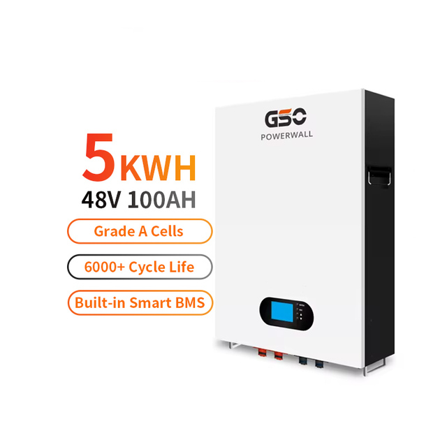 Wall Mounted 4.8 KWH Lifepo4 Battery 48V 100Ah New Design 6000 Cycles Energy Storage Battery for Home Solar Energy System